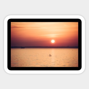 Sunset Paddle Sticker